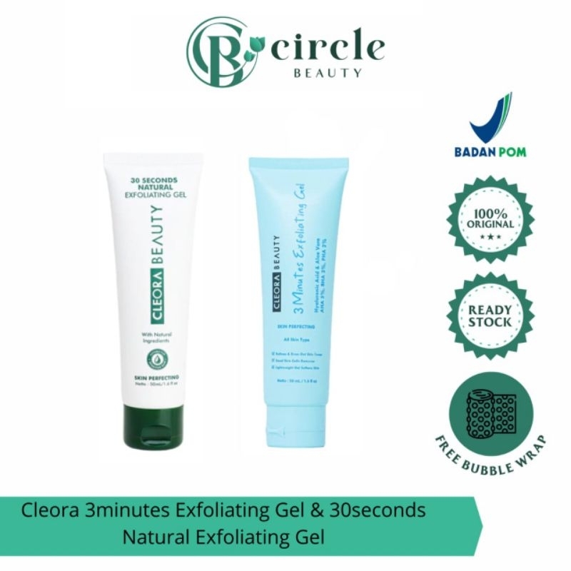 Jual [READY] Cleora 3 Minutes Exfoliating Gel 50ml | 30 Seconds Natural ...