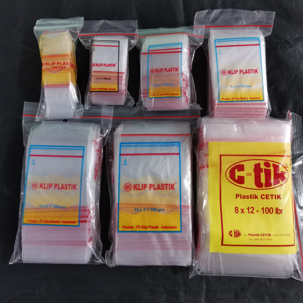 Jual Plastik Klip Ctik C Tik Ziplock Isi 100 Pcs Shopee Indonesia