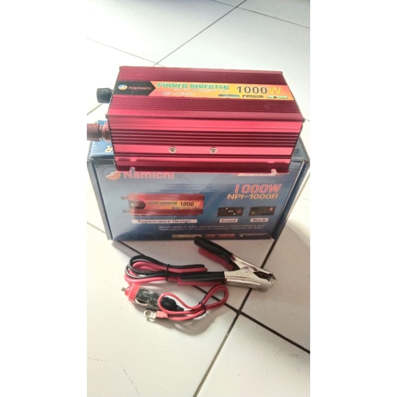 Jual POWER Inverter 1000W Npi-1000B /DC to AC 12v-24v 50Hz | Shopee ...