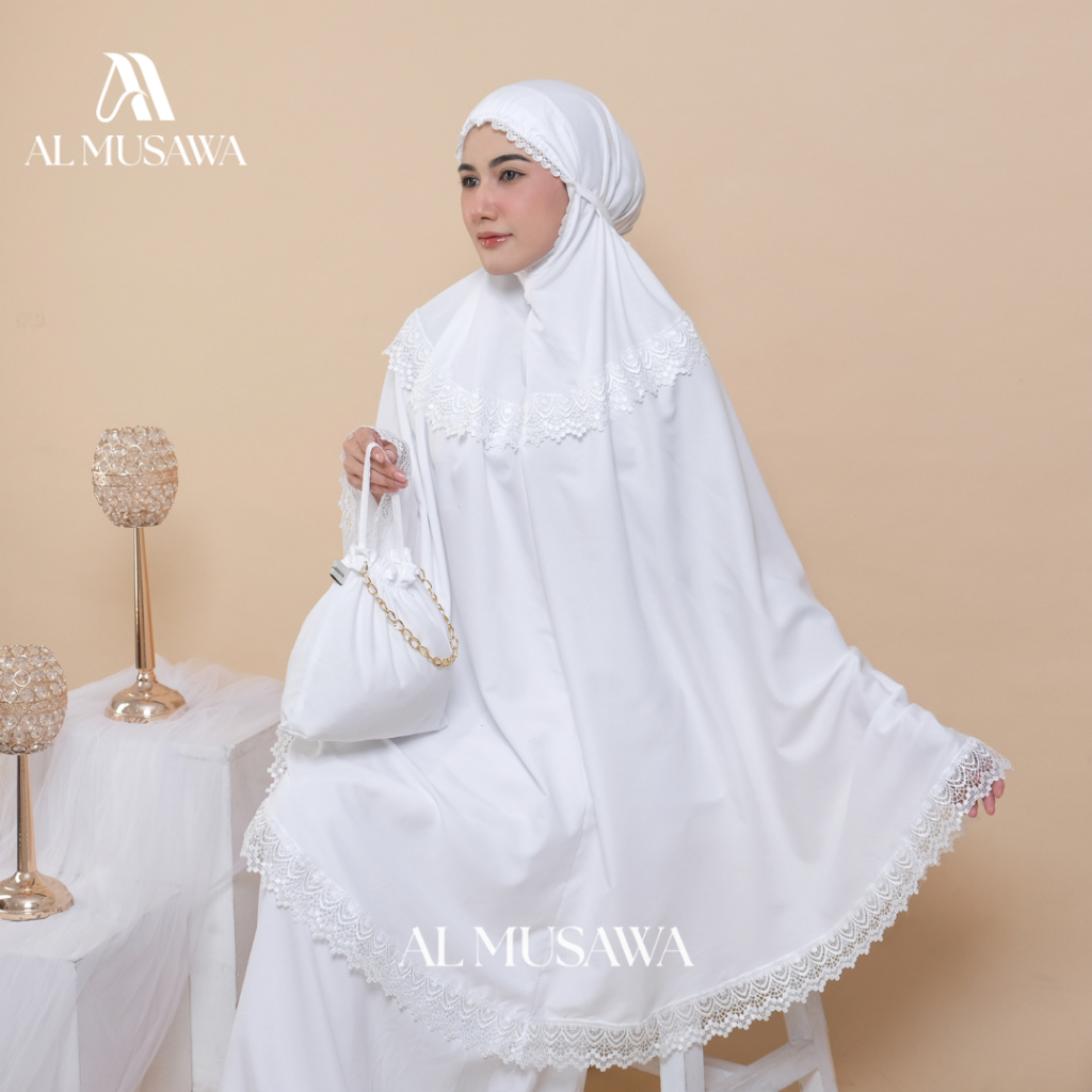 Mukena Dewasa Katun Premium Daily Maura Travelling