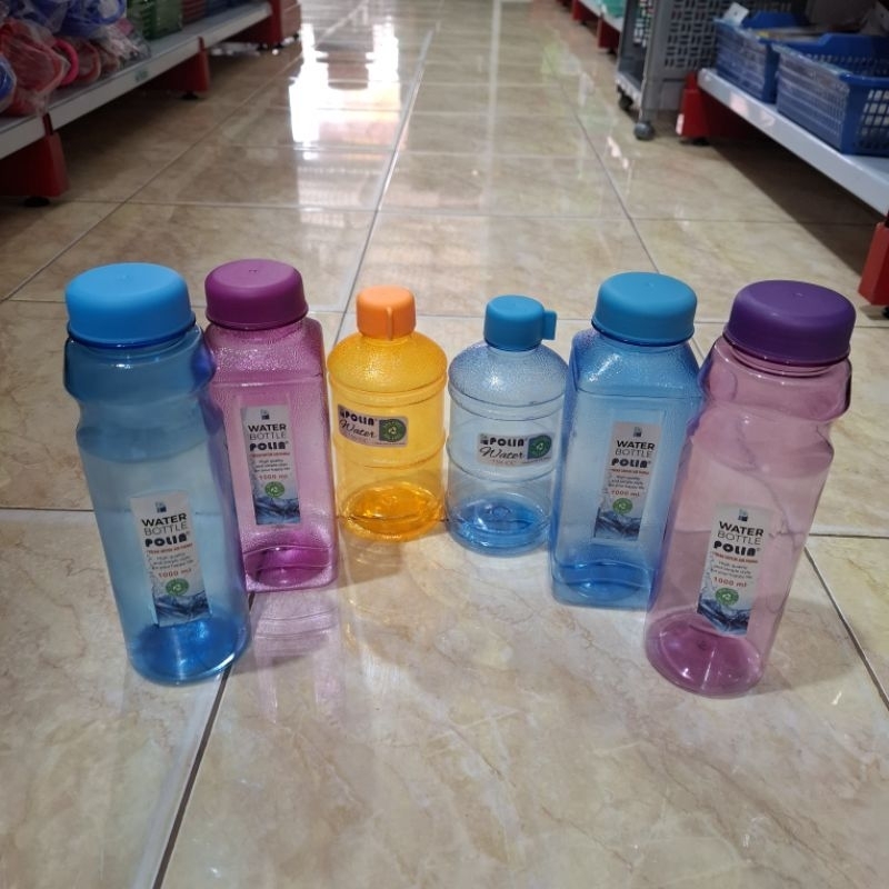 Jual Botol minum plastik 1000, 750 ml/Botol minum polin | Shopee Indonesia