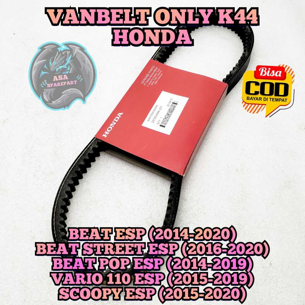Jual VANBELT ONLY K44 MOTOR Honda BEAT ESP Stater Halus , BEAT STREET ...