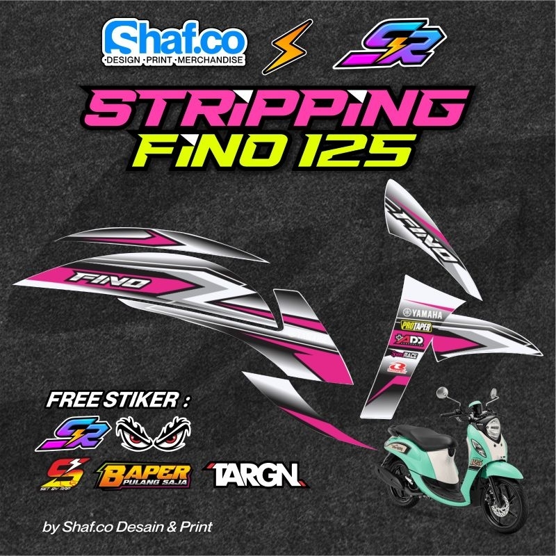 Jual STICKER STRIPPING MOTOR FINO 125 KEREN VIRAL | Shopee Indonesia