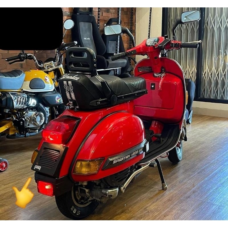 Brecket cover dudukan plat nomor vespa px excel exclusive super sprint pts  model utah detail original nos hitam putih bagus murah grosir eceran - Main Image