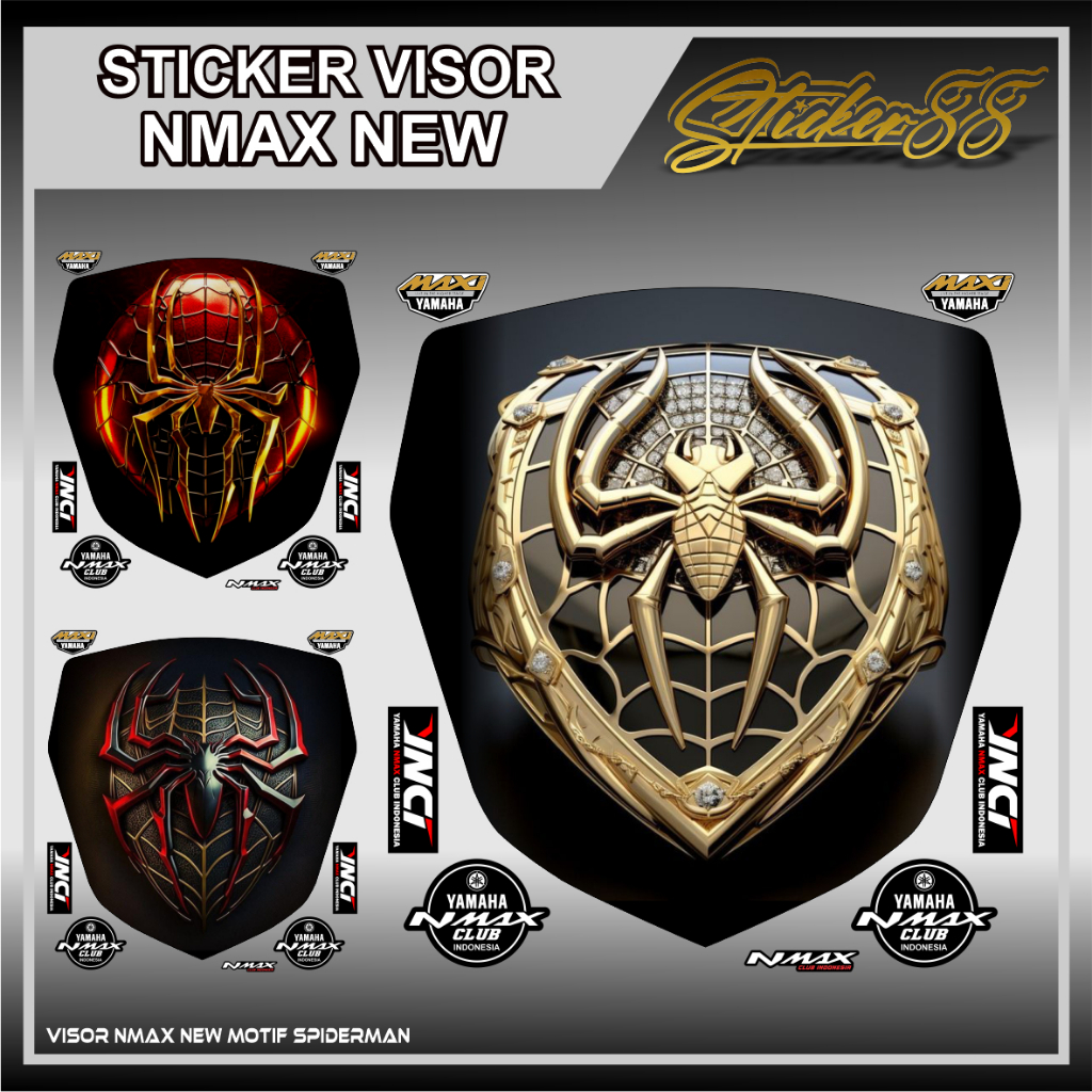 Jual DECAL WINDSHIELD NEW NMAX 2021 SPIDERMAN / VISOR NMAX NEW ...
