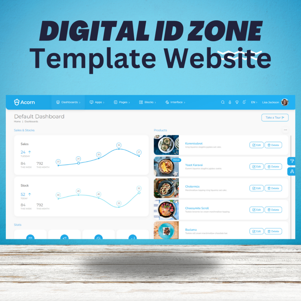 Jual Template Website Acorn - Bootstrap 5 - Template premium dengan