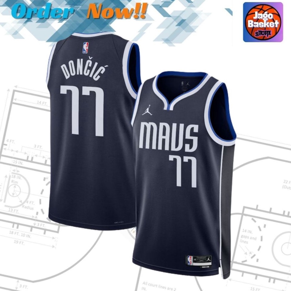 Jual KODE M83F Jersey Basket NBA Dallas Mavs Luca Doncic 77 | Shopee ...