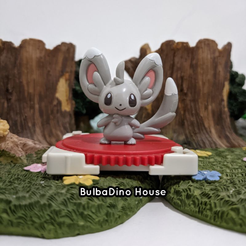 Figurine Pokémon Tomy Moncolle – Chinchidou / Minccino – Authentique – Occasion