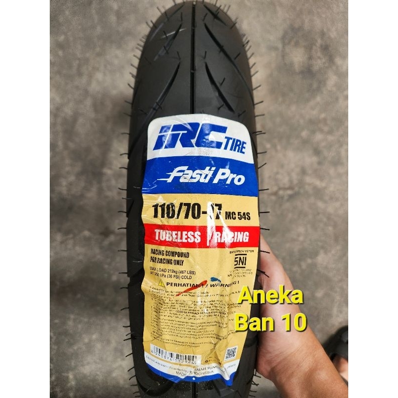 Jual Ban IRC 110/70-17 Fasti Pro Tubeless Soft Compound | Shopee Indonesia