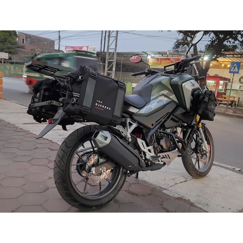 Paket Promo Full Bracket Side Bag ukuran 20 liter Waterproof Untuk CB150R  CB150X