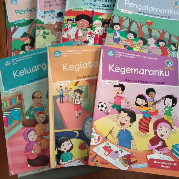 Jual Buku Siswa TEMATIK SD/MI KELAS 1 TEMA 1 2 3 4 5 6 7 8 KEMENDIKBUD ...