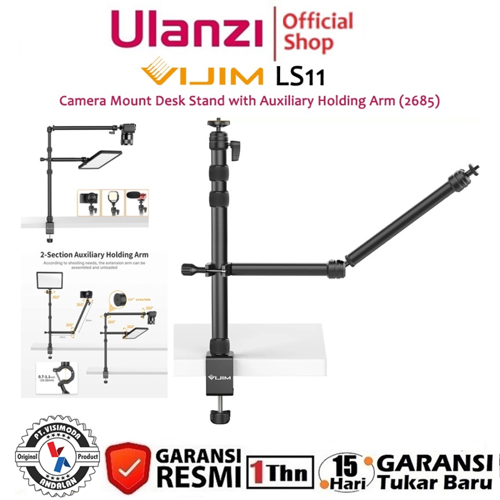 Jual Ulanzi VIJIM LS11 Camera Mount Desk Stand with Auxiliary Holding