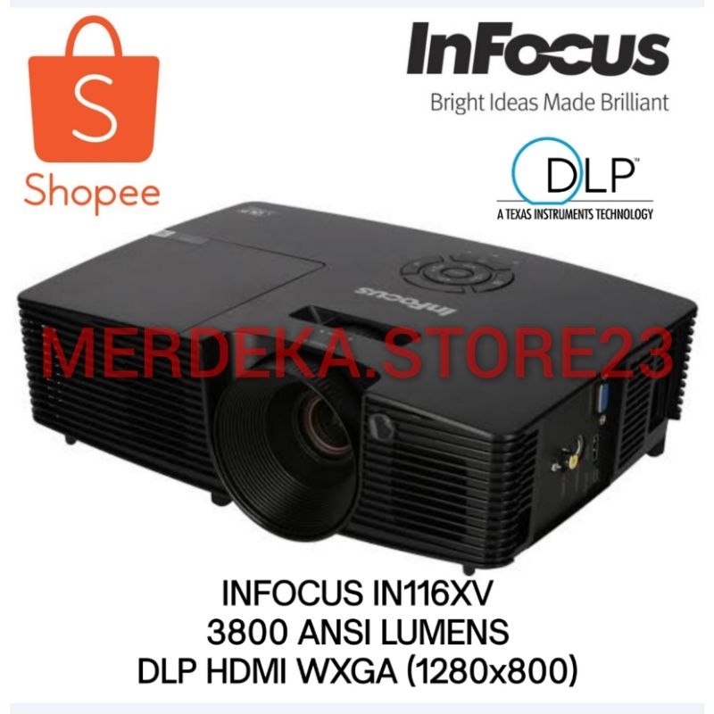 Jual PROYEKTOR INFOCUS IN116XV WXGA (1280x800) 3800ANSILUMENS HDMI 3D ...