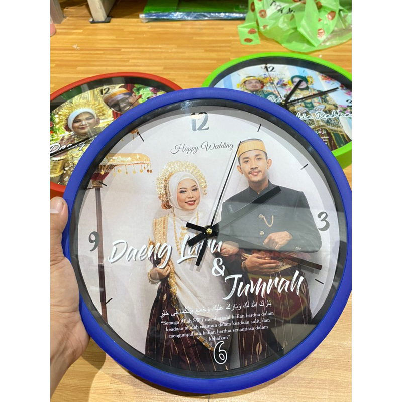 Jual JAM CUSTOM TEBAL UNTUK WEDDING/GRADUATION/BRITHDAY | Shopee Indonesia