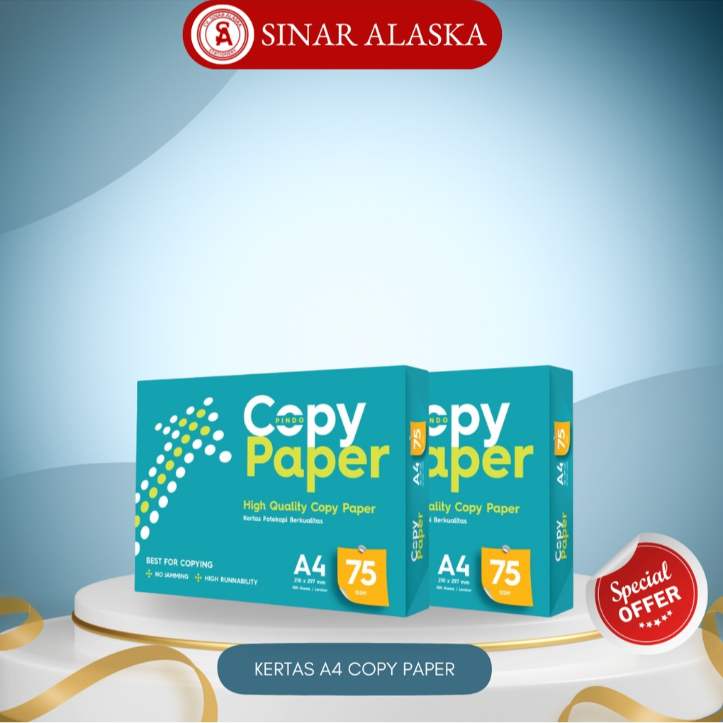 Jual (1 RIM) Kertas HVS Photo Copy A4 Copy Paper 75 Gr 500 Lembar ...