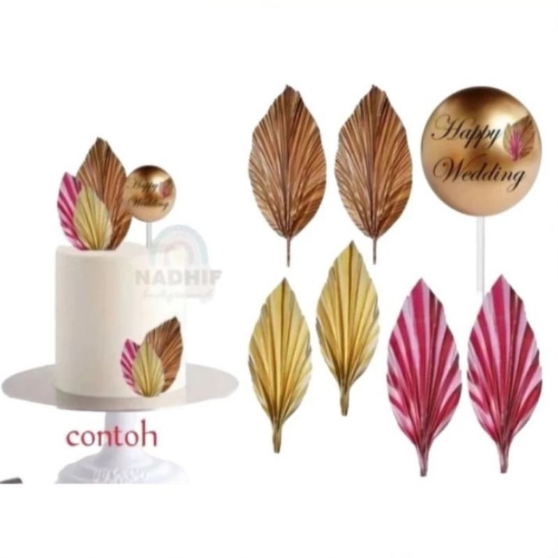 Jual topper daun palm, toppercake,topper karakter daun palm | Shopee ...