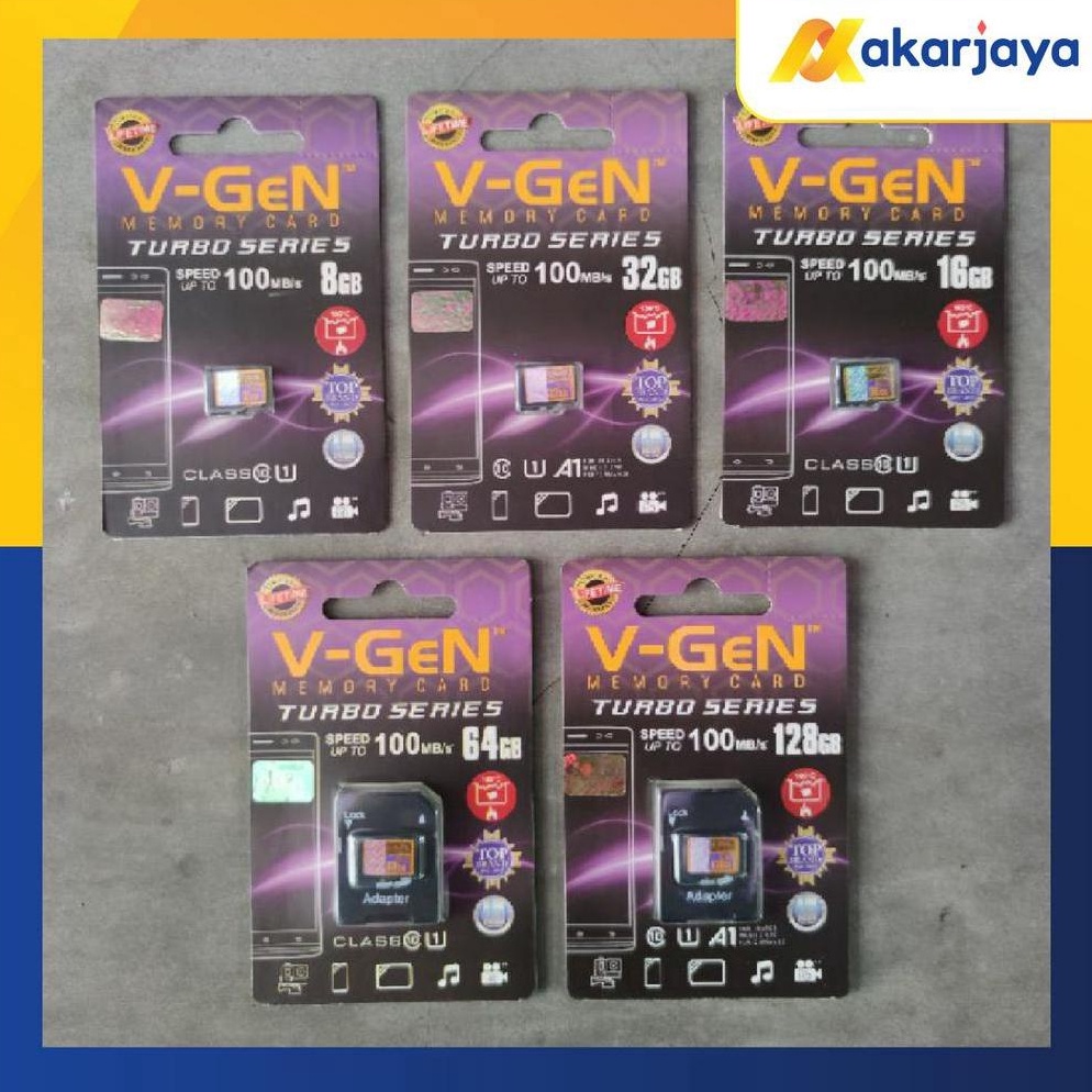 Jual KODE U78E Vgen Turbo 8GB 16GB 32GB 64GB 128GB Memory card Class 1 ...