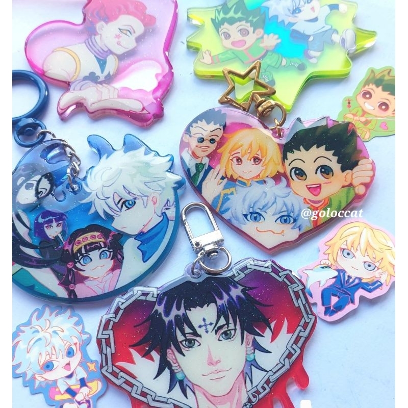 Jual Hunter x Hunter ICONS Keychains - Gon, Killua, Kurapika, Hisoka ...