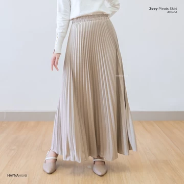 HAYNA Zoey Pleats Skirt (All Colors) Rok Wanita Plisket