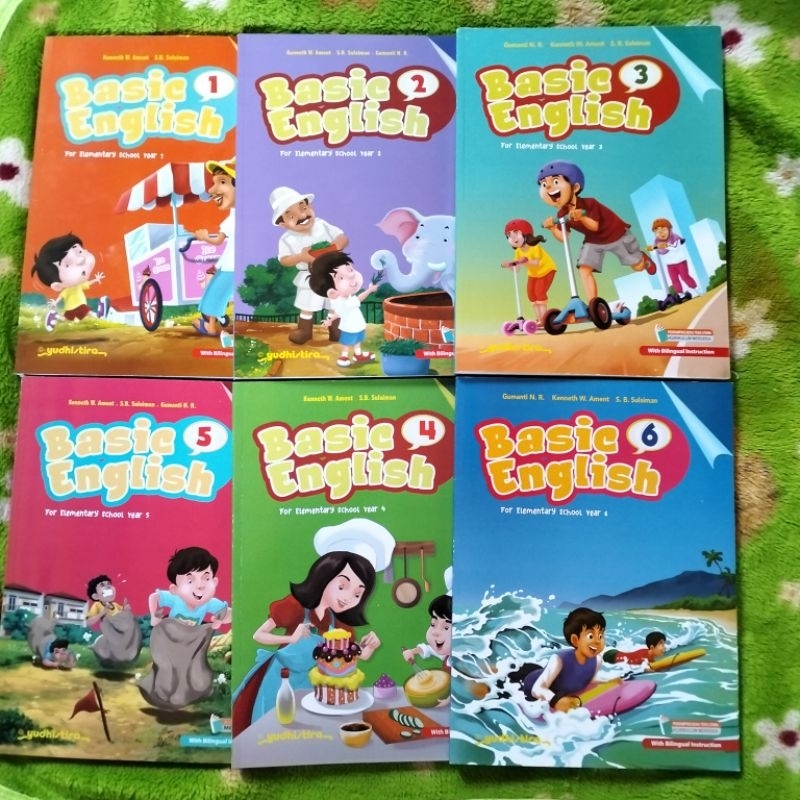 Jual ORIGINAL BUKU BAHASA INGGRIS BASIC ENGLISH KELAS 1 2 3 4 5 6 SD ...