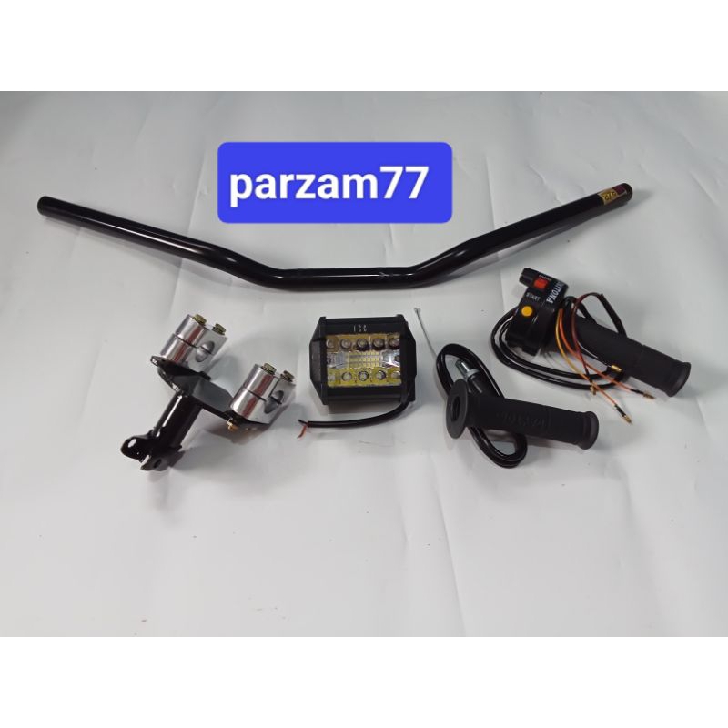Jual paket komplit stang RZR, adavtor stang, gasspontan 2 tombol,lampu ...