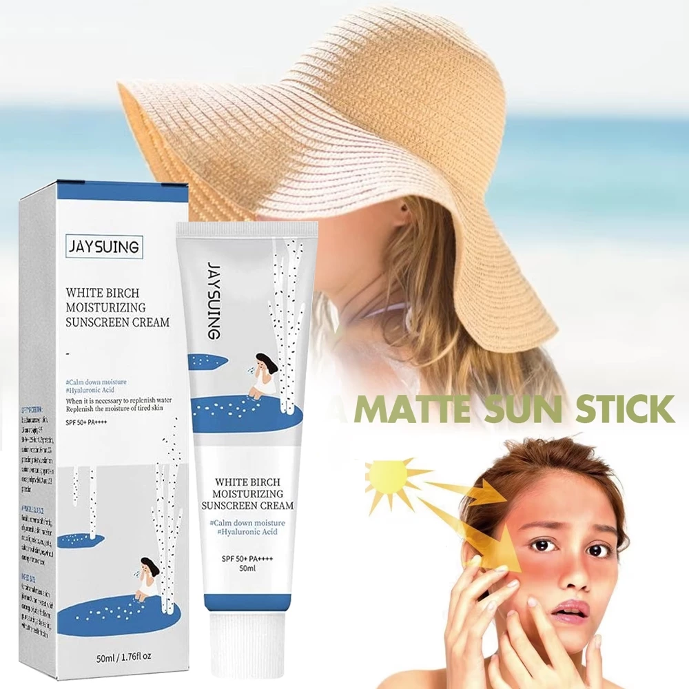 SPF50+ Sunscreen Cream Gel Jaysuing Moisturizing Oil Control Anti Sinar Matahari Tahan Lama | AutoStock
