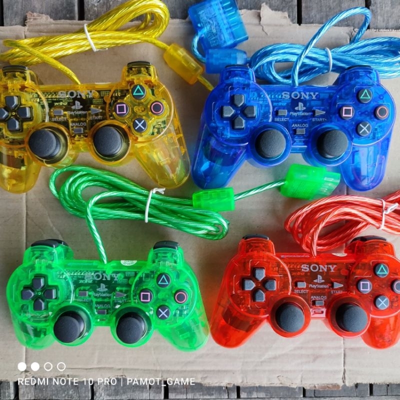 Jual Stick ps2 transparan led getar | Shopee Indonesia