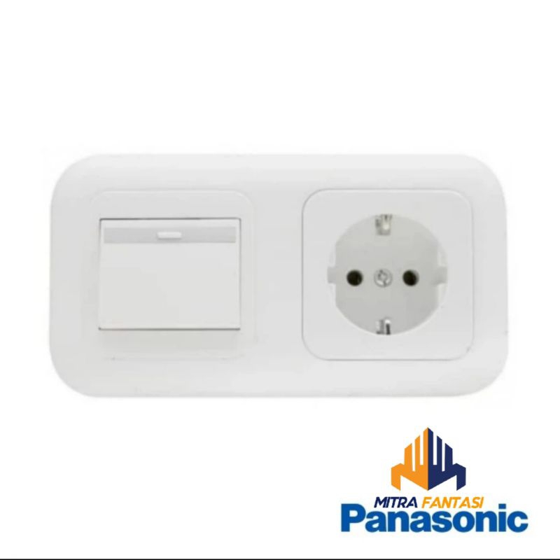 Jual Saklar Stopkontak PANASONIC Wide Series Sakelar Tunggal Stop ...