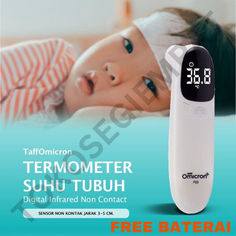 Jual thermometer infrared digital / thermogun termometer laser rohs ...