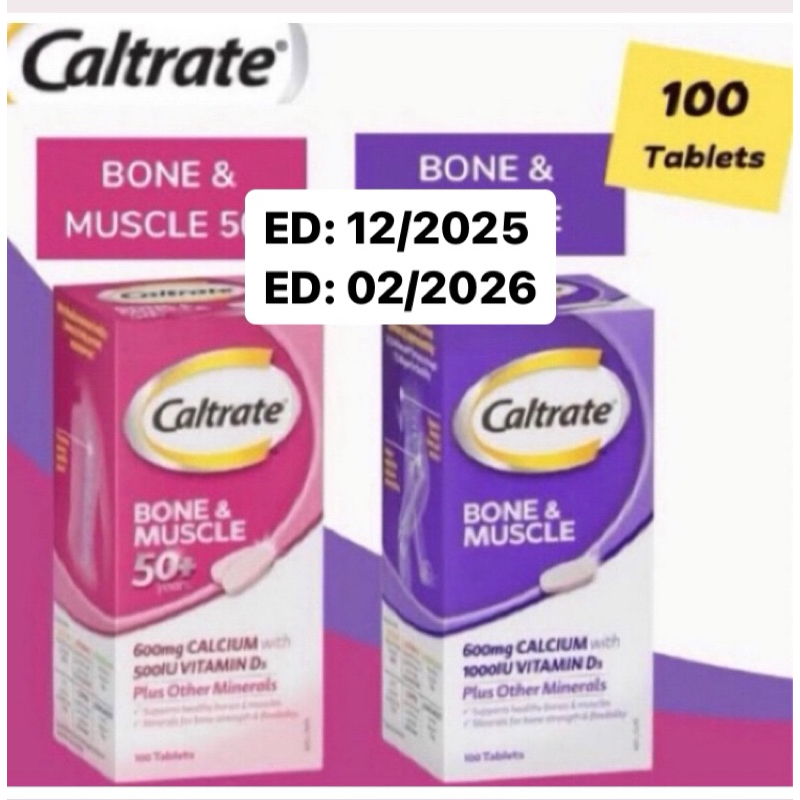 Jual Caltrate Bone And Muscle Health Calcium Vitamin D3 Bone Muscle 50