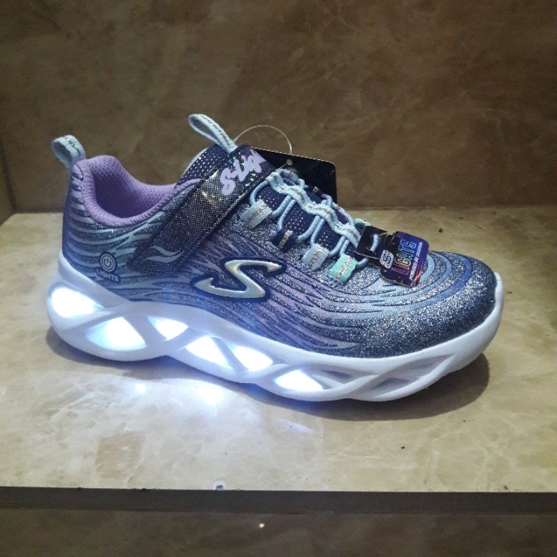 Jual Skechers Girls S Light Rainbow Racer Original Shopee Indonesia