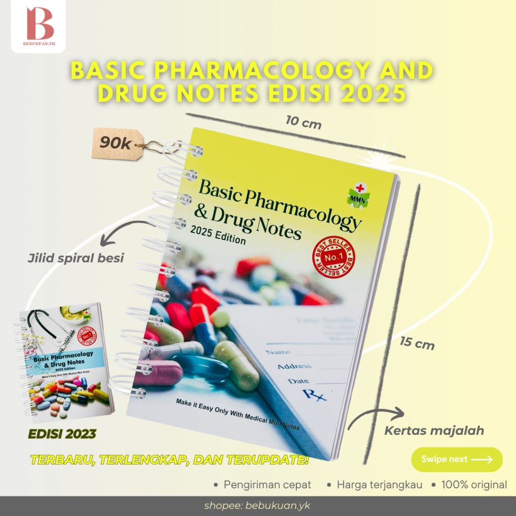 Jual EDISI 2025 Buku Saku Farmasi Basic Pharmacology And Drug Notes ...