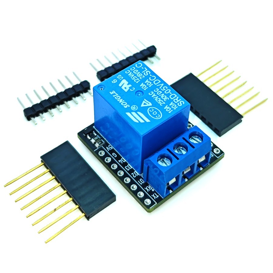 Jual Wemos D1 Mini Relay Module Shield 220V 10A for D1mini project ...