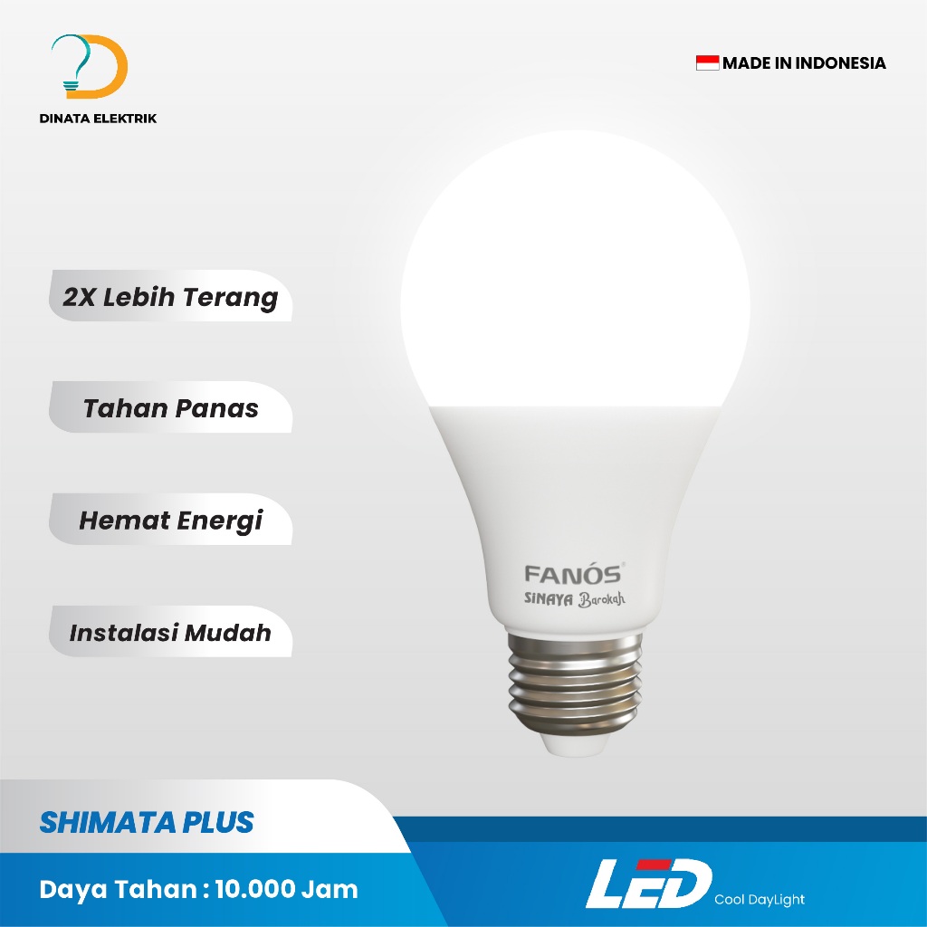 Jual Shimata Plus Lampu Bohlam LED 20 Watt - Cool DayLight | Shopee ...