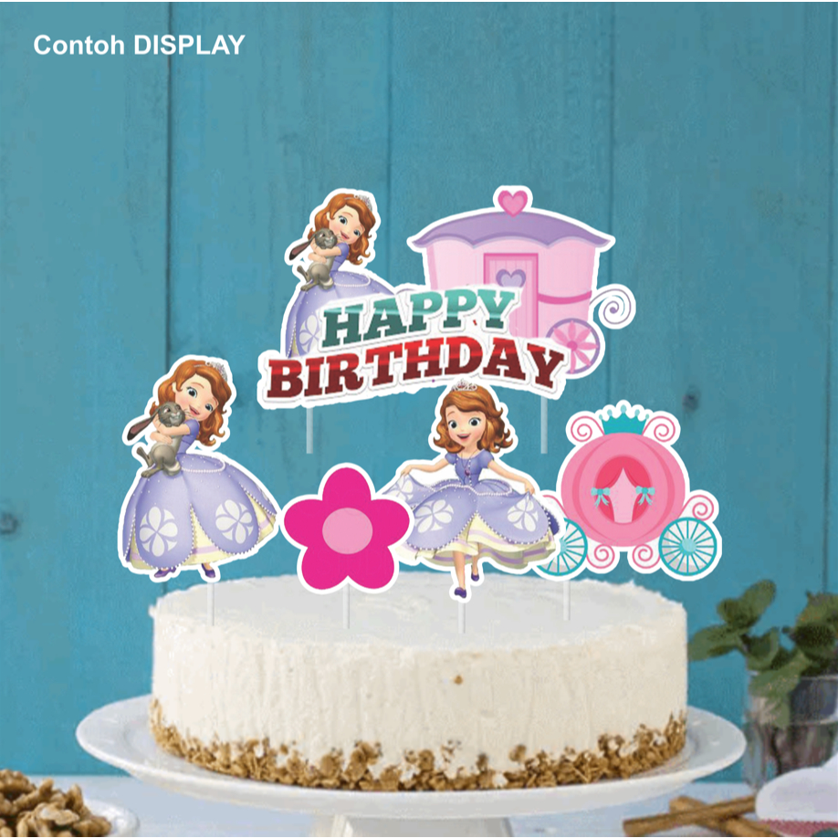 Jual Topper Kue Cake Kertas Sophia Lucu Keren Kartun | Shopee Indonesia
