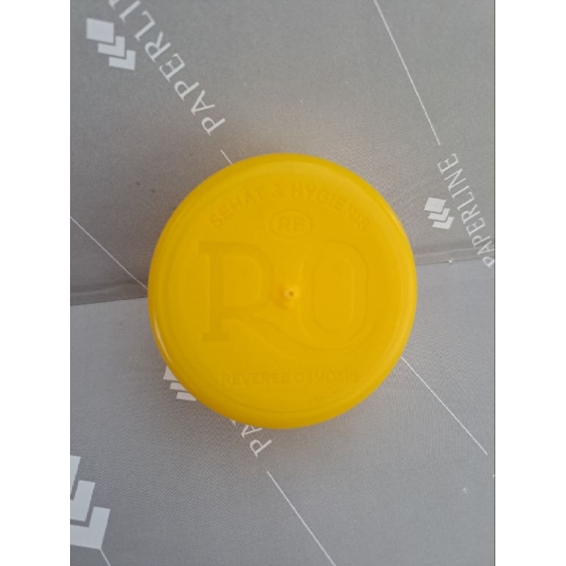 Jual Tutup Galon Depot Air Minum Ro Warna Kuning Ori RF isi 100 pcs ...