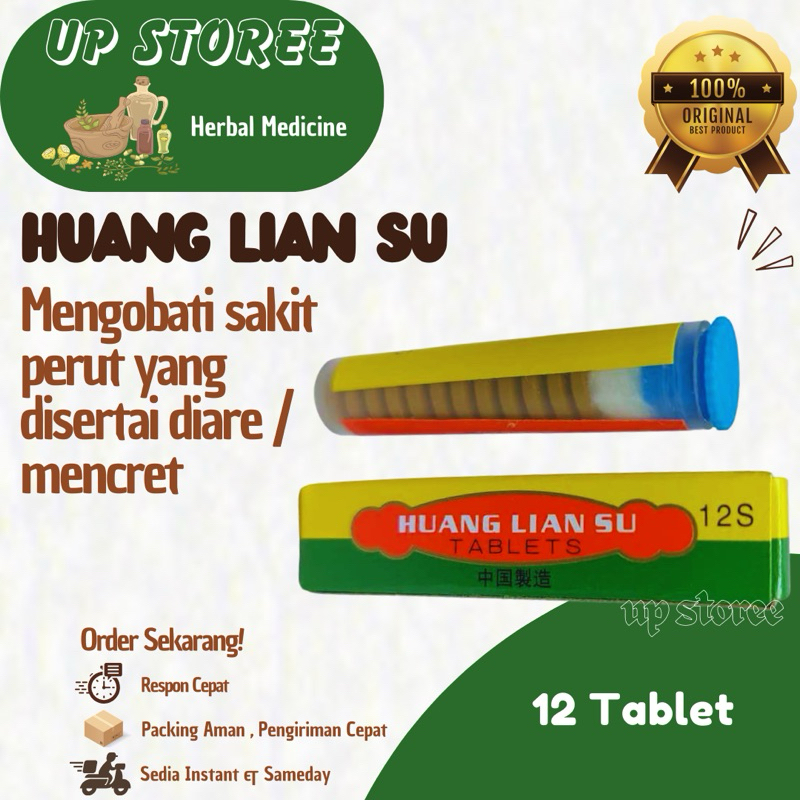 Jual Huang Lian Su Tablets ( Obat Sakit Perut / Diare ) | Shopee Indonesia