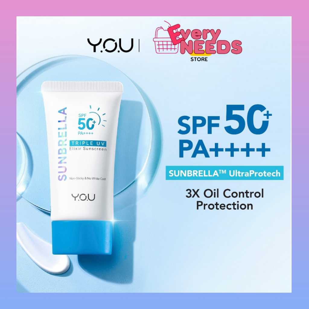 Jual YOU Sunbrella Triple UV Elixir Sunscreen SPF50+ PA++++ | Shopee ...