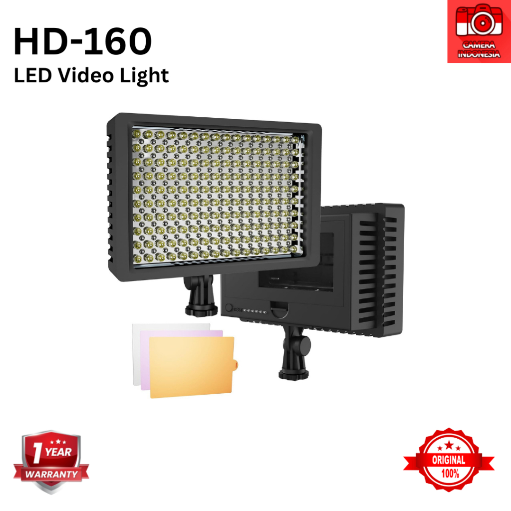 Jual LED Video Light HD-160 160pcs LED Bulbs for DSLR and Mirrorless ...