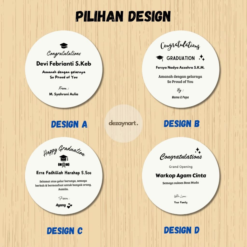 Jual Cutting Sticker Akrilik Custom (Size 40-80cm) - Ucapan ...