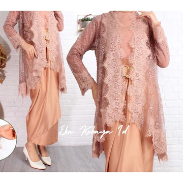 Eka Kebaya Id Rok Lilit Satin Velvet JUMBO Bawahan Satin Kebaya