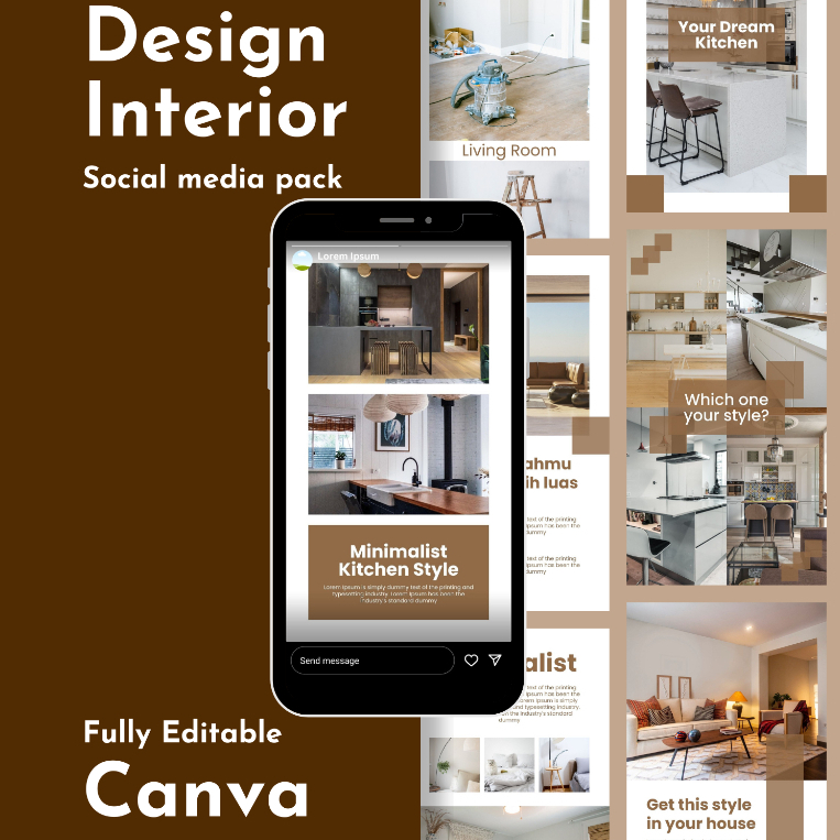 Jual 50 Template Canva Instagram Story Desain Interior | Premium Design ...