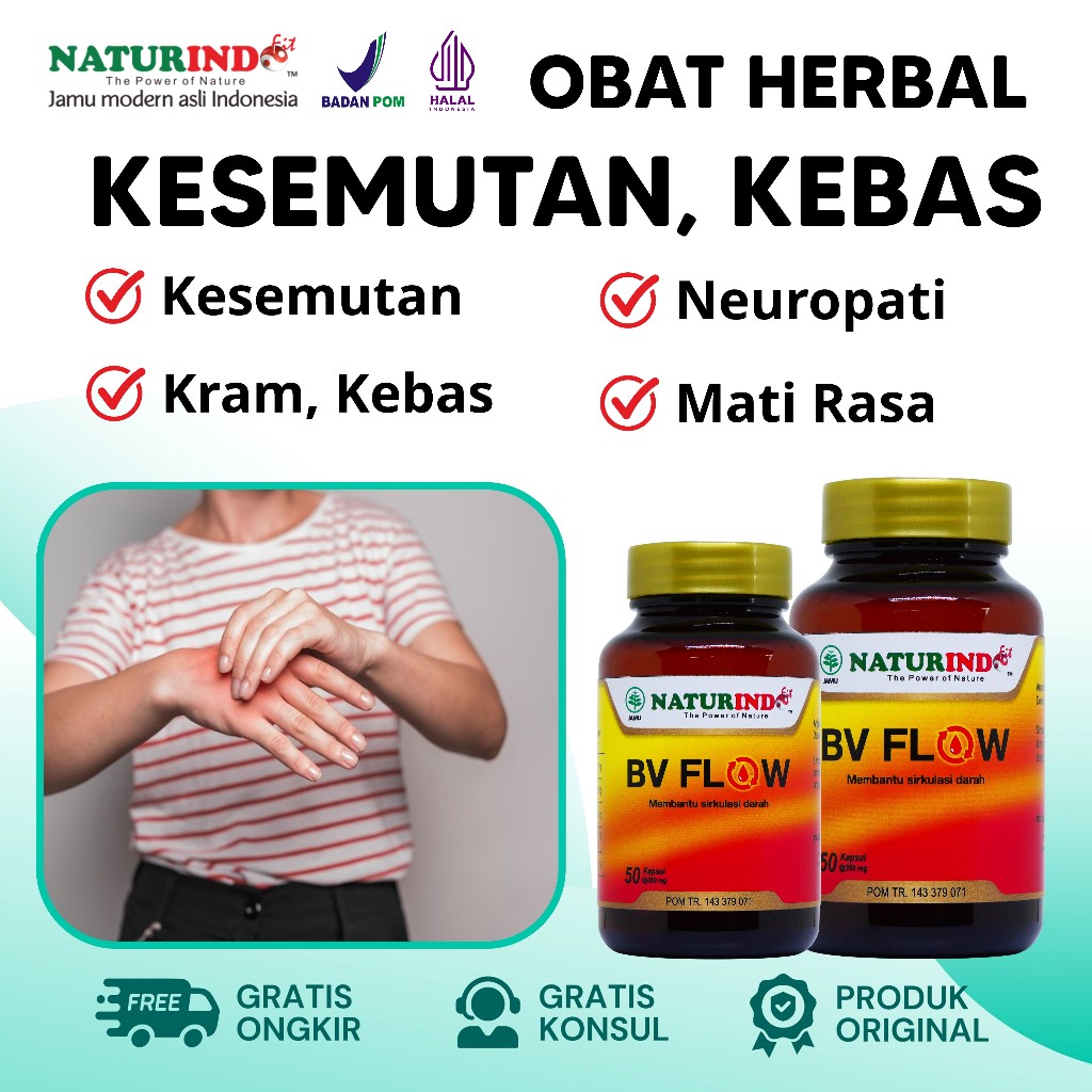 Jual BV FLOW Obat Kesemutan Dan Kebas Tangan Kaki Kesemutan Jari Kram ...