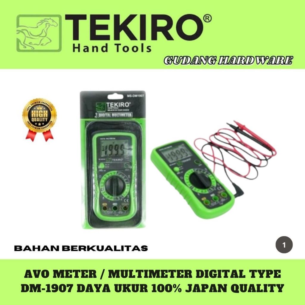Jual tekiro avo meter / multimeter digital type DM-1907 jaminan asli ...