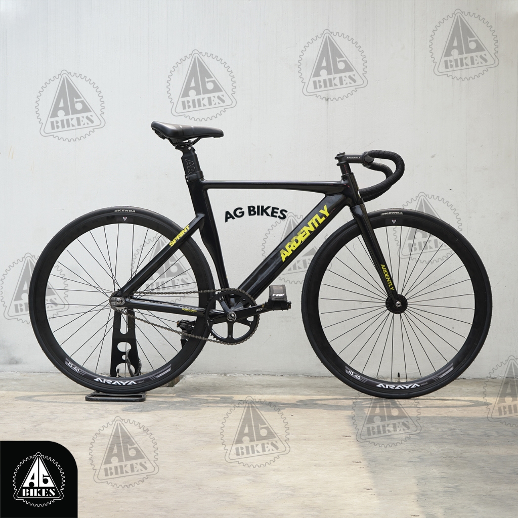 Jual Paket Sepeda Fixie Ardently Alloy Sprint Ringan + Fork Carbon ...