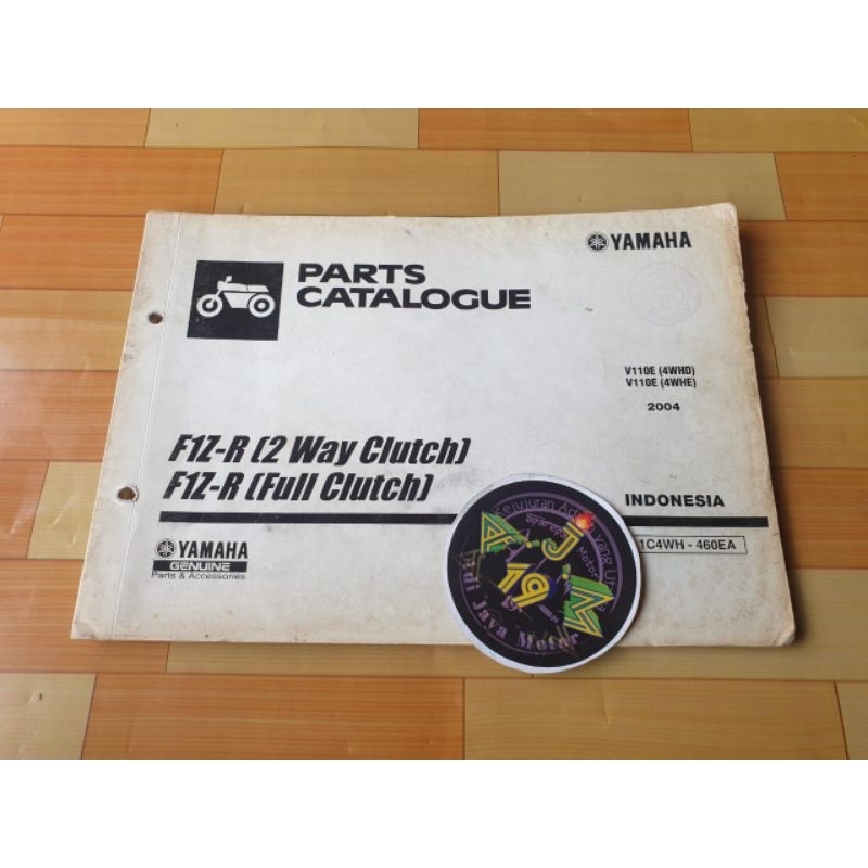 Jual Buku Part Catalog Katalog Copian Yamaha FIZR F1ZR 2004 | Shopee ...
