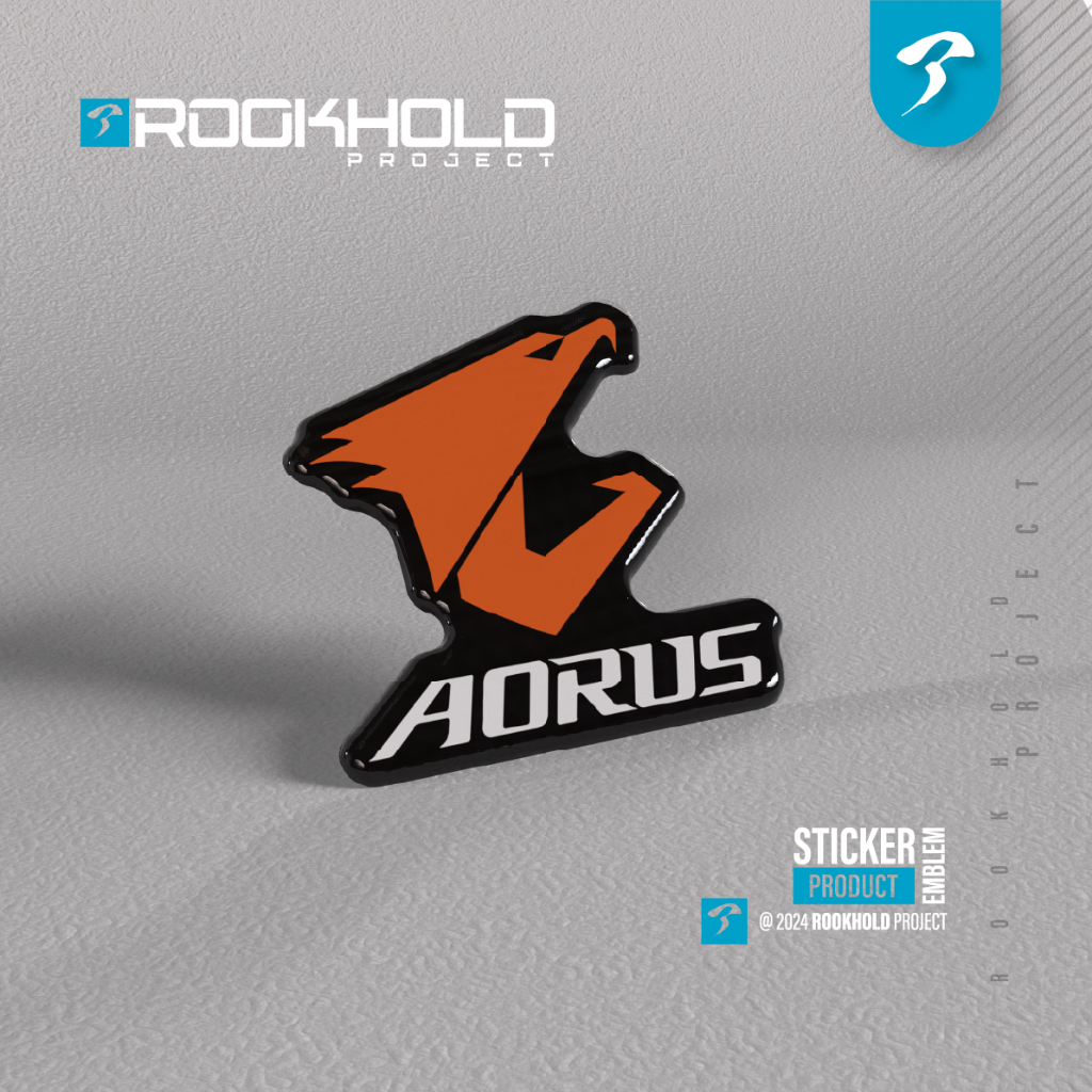 Jual Stiker Emblem Aorus | Stiker TImbul Aorus | Stiker PC | Shopee ...