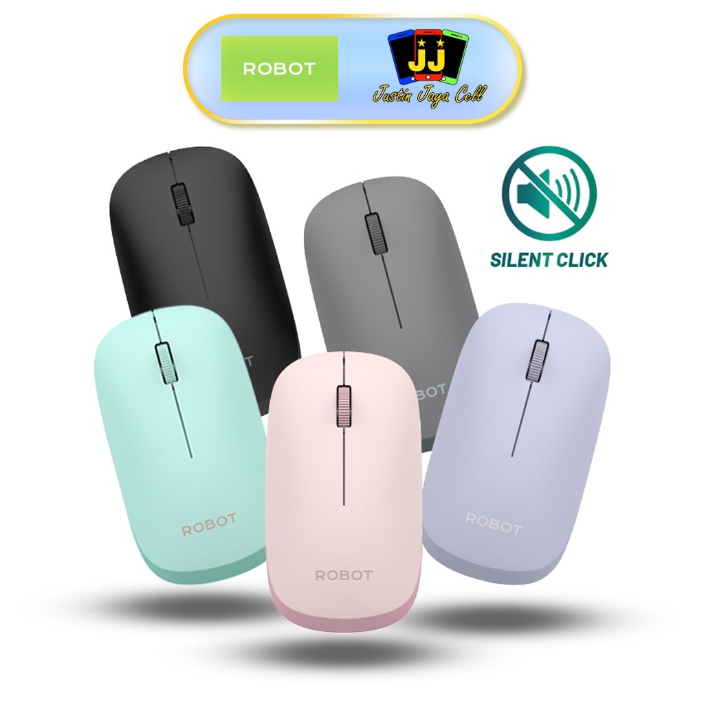 Jual ROBOT M390 Mouse Bluetooth + Wireless 2.4G Mouse Silent Click For ...