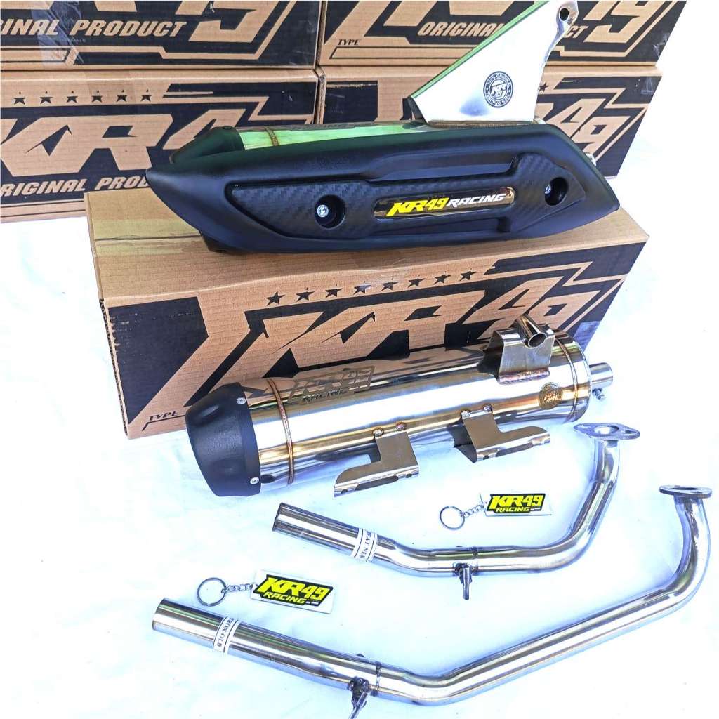 Jual KNALPOT ORIGINAL KR49 STANDAR RACING MODE 2 SUARA UNTUK BEAT ...