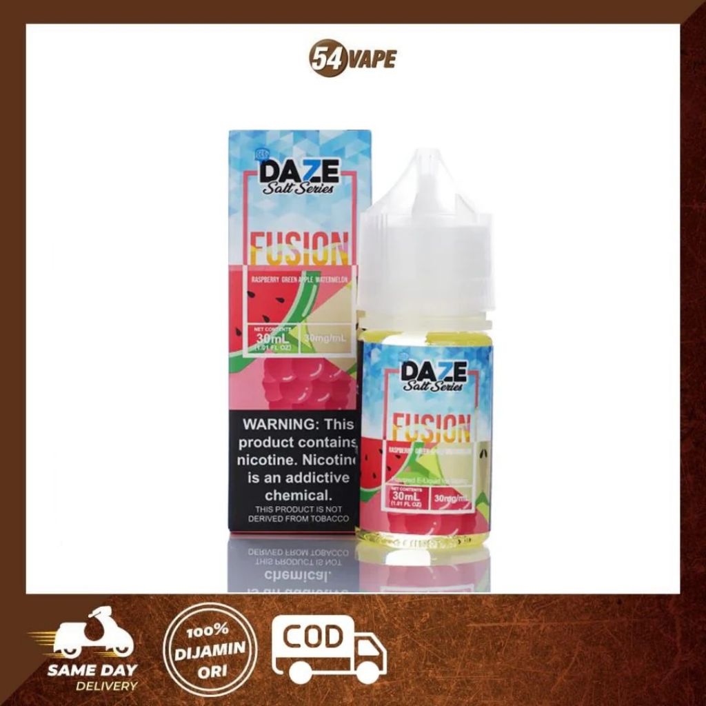 Jual 7 Daze Fusion Raspberry Green Apple Watermelon Iced Salt 30ml ...
